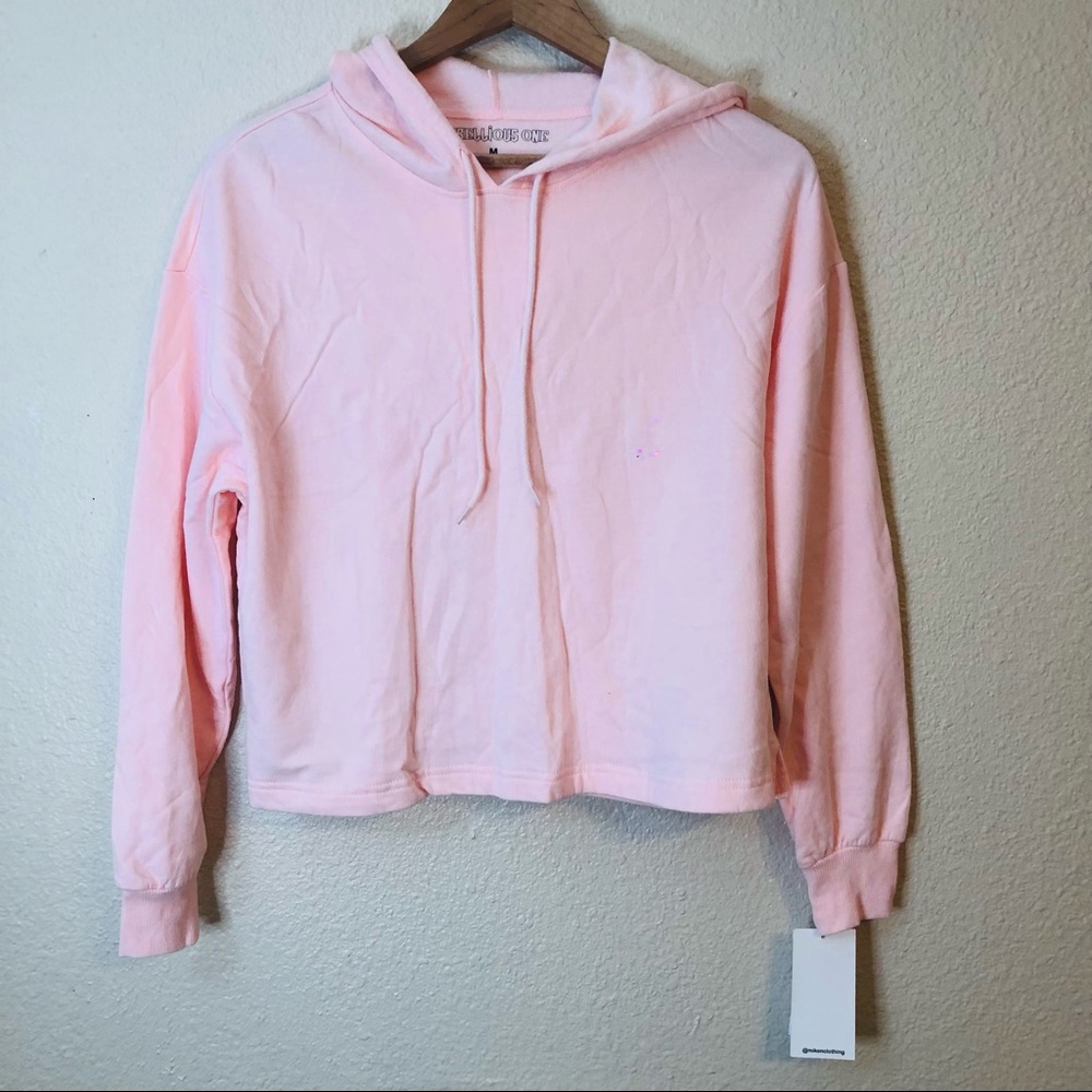 Rebellious one pink sweatshirt